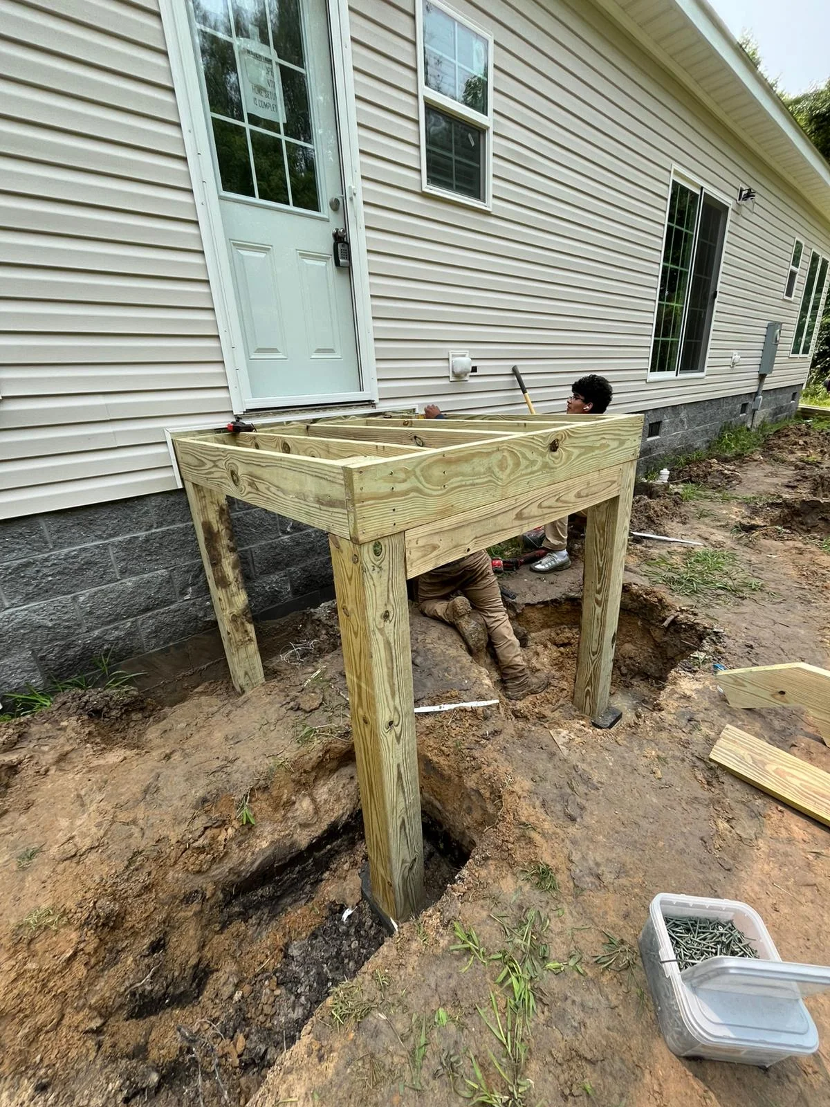 Pressure-Treated Entry Decks with Straight-Out Staircases - Image 7